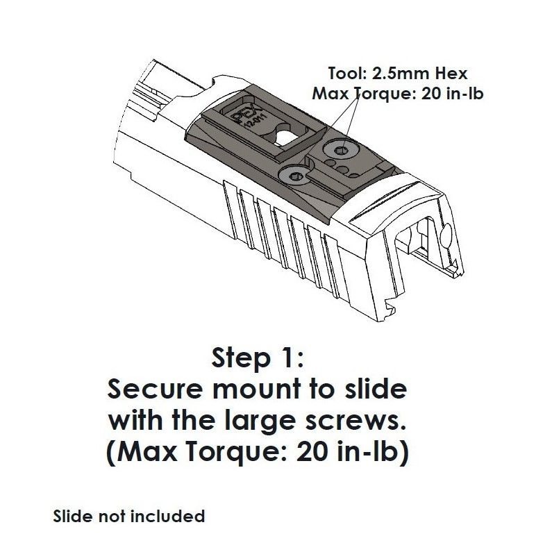 Apex Optic Mount for ACRO/MPS* – Sig P320 RX and RX Pro