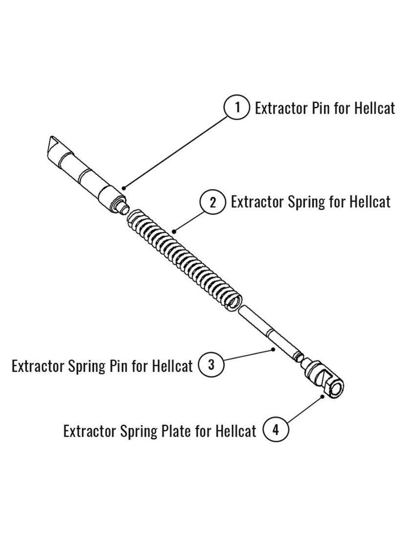 Extractor Components Kit for Hellcat and Hellcat Pro Pistols