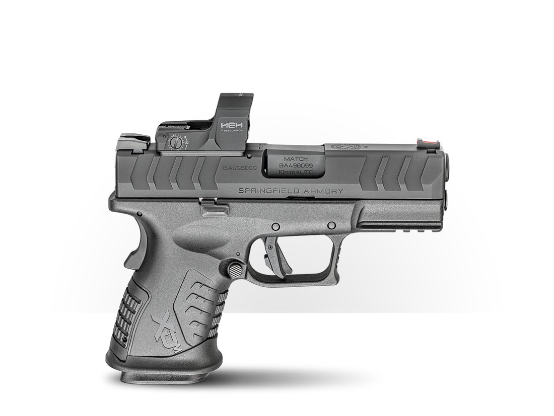 Springfield XDM Elite 3.8 Compact OSP 10mm Pistol with HEX Dragonfly Red Dot