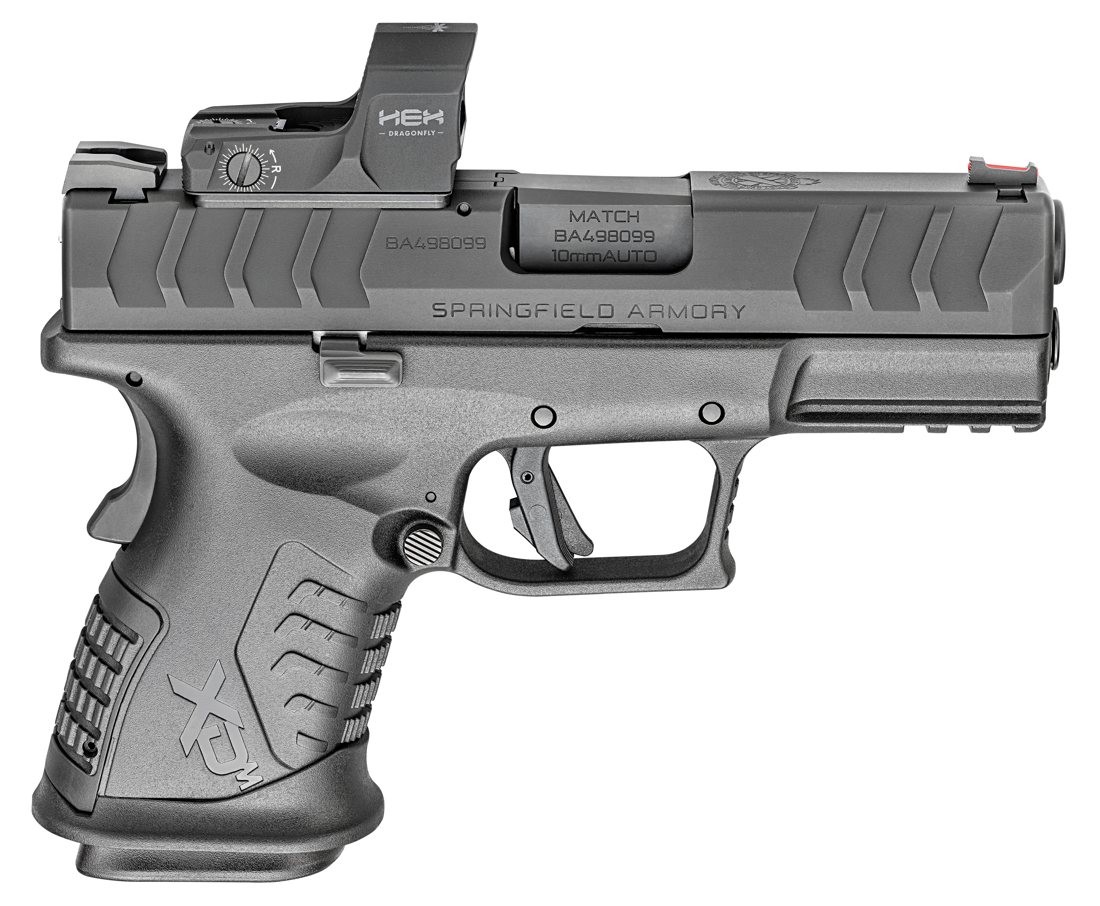 Springfield XDM Elite 3.8 Compact OSP 10mm Pistol with HEX Dragonfly Red Dot