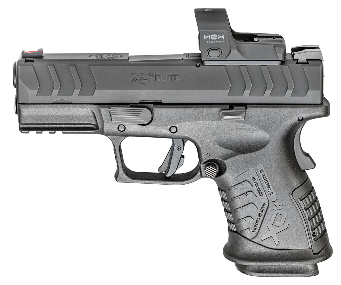 Springfield XDM Elite 3.8 Compact OSP 10mm Pistol with HEX Dragonfly Red Dot